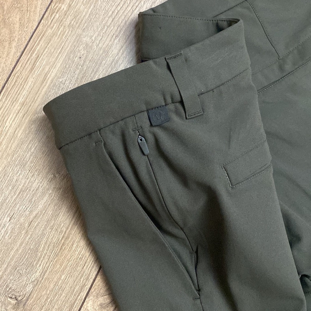 lululemon athletica Commission Slim-Fit Pant 30”L Warpstreme - Darks Olive - Picture 8 of 9